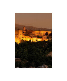 Trademark Global philippe Hugonnard Made in Spain the Beautiful Alhambra at Night III Canvas Art - 19.5