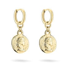 Ювелирные серьги original round earrings with pendants 2in1 Coins TJ-0442-E-29