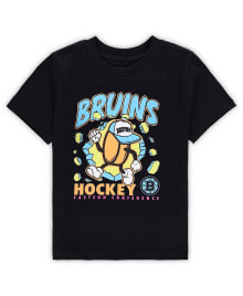 Toddler Black Boston Bruins Break Through T-Shirt купить онлайн