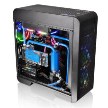 Computer cases for gaming PCs thermaltake Core V71 Tempered Glass Edition - Full Tower - PC - SPCC - Tempered glass - Black - ATX - EATX - micro ATX - Blue