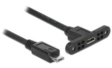 DeLOCK 85245 USB кабель 0,25 m 2.0 Micro-USB B Черный