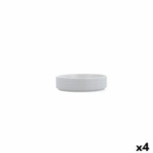 Bowl Ariane Artisan Ø 14 cm Ceramic White (4 Units)