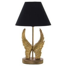 Desk lamp Alexandra House Living Black Gold Golden Plastic 40 W 26 x 44 x 26 cm Wings