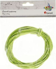 Декоративный элемент или материал для детского творчества Titanum Sznurek papierowy 3.5mmx5m zielony