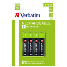 Батарейки и аккумуляторы для фото- и видеотехники vERBATIM AAA Rechargeable Battery 4 Units