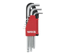 Шестигранные и шлицевые ключи YATO PIPE ALLEN KEYS 9шт.