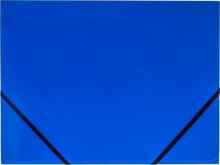 Школьный файл или папка Tetis Teczka kartonowa TETIS z gumką narożna A4 niebieska Tetis