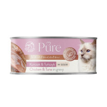 Cat food PETREPUBLIC Pure Chicken and tuna in gravy Chicken