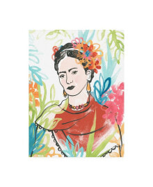 Trademark Global june Erica Vess Portrait of Frida I Canvas Art - 19.5