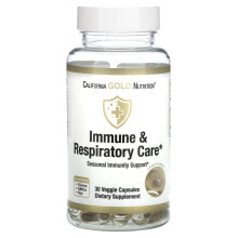 Растительные экстракты и настойки California Gold Nutrition, Immune & Respiratory Care, 30 Veggie Capsules
