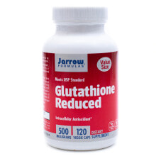 Антиоксиданты Jarrow Formulas Glutathione Reduced Глутатион 500 мг 120 вегетарианские капсулы