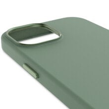 Decoded AntiMicrobial Silicone Backcover iPhone 15 Sage Leaf