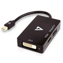 V7 Mini DisplayPort To DisplayPort/DVI/HDMI Adapter