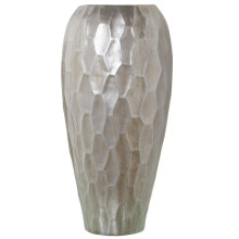 Vase Alexandra House Living Silver Ceramic 25 x 25 x 54 cm