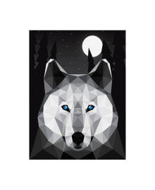 Trademark Global davies Babies Tundra Wolf Canvas Art - 15.5