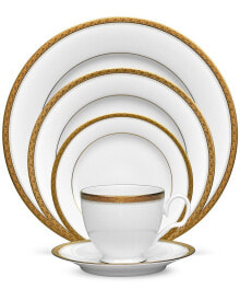 Charlotta Gold 5 Piece Place Setting