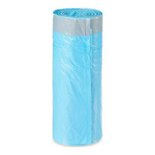 Rubbish Bags Self-closing Clean Clothes Blue Polyethylene 30 L