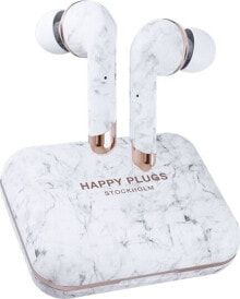 Купить спортивные наушники и Bluetooth-гарнитуры Happy Plugs: Słuchawki Happy plugs TWS Air 1 Plus Marmurowe (001920730000)