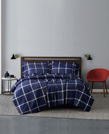 Truly Soft printed Windowpane 2 Piece Duvet Cover Set, Twin Xl
