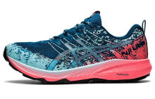 Asics Fuji Lite 2 透气轻便耐磨 低帮 跑步鞋 女款 蓝红 / Кроссовки Asics Fuji Lite 2 1012B066-400