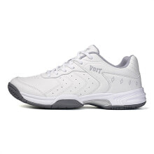 VOIT Badminton Shoes Unisex Low-Top White/Light Gray