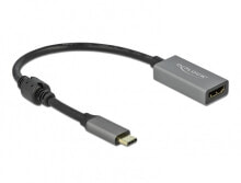 DeLOCK 66571 видео кабель адаптер 0,2 m USB Type-C HDMI Тип A (Стандарт) Черный, Серый