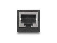 Delock Adapter RJ45 Buchse zu Cat.6 schwarz