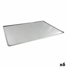 Baking tray VR Silver Aluminium Rectangular 48 x 34 x 0,5 cm (6 Units)