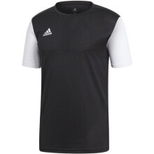 Мужские спортивные футболки мужская футболка спортивная черная белая с логотипом футбольная Adidas Estro 19 JSY DP3233
