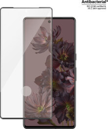 Купить защитные пленки и стекла для смартфонов PanzerGlass: PanzerGlass Szkło hartowane PanzerGlass Ultra-Wide Fit Google Pixel 7 Pro Screen Protection Antibacterial czarny/black 4773