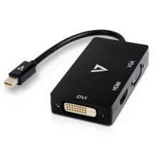 Купить запчасти и расходные материалы для мототехники V7: V7 Mini DisplayPort To VGA/DVI/HDMI Adapter