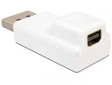 DeLOCK Displayport/mini Displayport Белый 65240