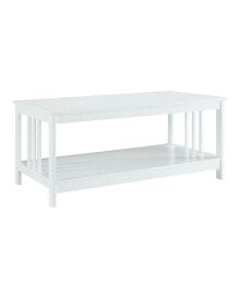 Convenience Concepts mission Coffee Table with Shelf