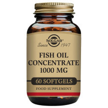 Рыбий жир и Омега 3, 6, 9 solgar  Fish Oil Concentrate Концентрат рыбьего жира 1000 мг 60 капсул