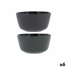 Bowl Bidasoa Dark Moon Grey Ceramic 780 ml (6 Units)