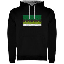 KRUSKIS Simply Black Bass Addicted Two-Colour Hoodie