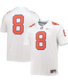 Nike men's Big and Tall 8 White Clemson Tigers Game Jersey