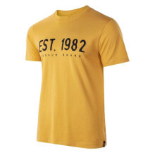 Мужские спортивные футболки мужская спортивная футболка желтая с надписью Magnum Ellib