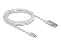 83003 - Silver - White - USB A - Lightning - 3 m - Male - Male