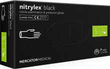 Mercator Medical rękawice diagnostyczne nitrylex black roz. S 100szt. RD30104002