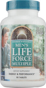 Витаминно-минеральные комплексы Source Naturals Men's Life Force Multiple Мужской комплекс для повышения либидо, здоровья предстательной железы и репродуктивного здоровья 90 таблеток