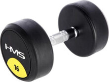 Купить гантели HMS: HMS hantel HG PRO gumowany 1 x 16 kg