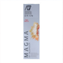 Краска для волос wella Magma By Blondor No.7 Осветляющая и тонирующая краска для волос, оттенок натуральный коричневый  120 г