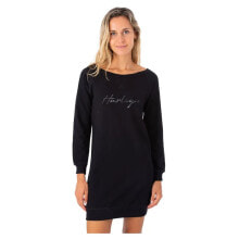 HURLEY Oceancare One&Only Script Long Sleeve Dress