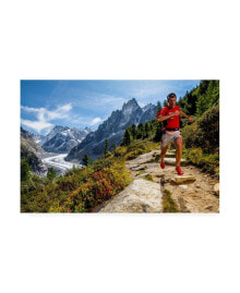 Trademark Global tristan Shu Kilian Jornet Training Above Montenvers Canvas Art - 15