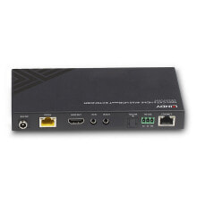 Lindy 100m Cat.6 HDMI 4K60 HDBaseT Receiver - 3840 x 2160 pixels - AV receiver - 100 m - Wired - Black - HDCP