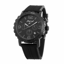 Мужские наручные часы с ремешком Мужские наручные часы с черным силиконовым ремешком Bogey BSFS007BKBK ( 44 mm)