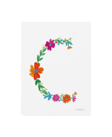 Trademark Global farida Zaman Floral Alphabet Letter III Canvas Art - 20
