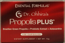 Прополис и пчелиное маточное молочко Essential Formulas Dr. Ohhiras Propolis PLUS Прополис 120 капсул