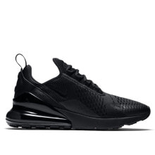 Женские кроссовки мужские кроссовки спортивные для бега черные текстильные низкие с амортизацией Nike Air Max 270